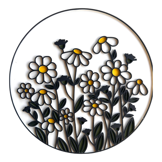 Spring Daisy Flowers- Circle Play EcoTray Insert